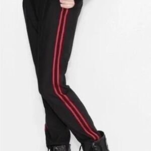 Zadig & Voltaire Black Trousers with Red Accents EU 36 S